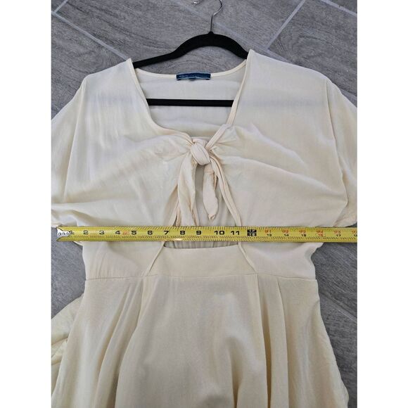 Women's Shore Brand Cut Out Mini Dress Butter Yellow‎ Size Medium - Picture 3 of 7